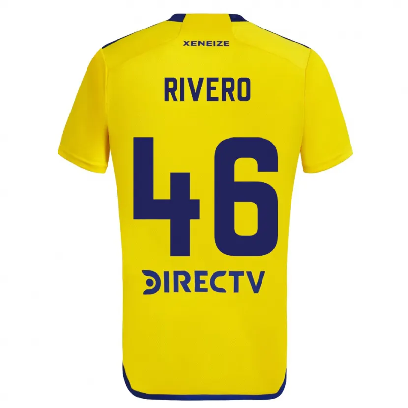 Danxen Kid Simón Rivero #46 Yellow Blue Away Jersey 2024/25 T-Shirt