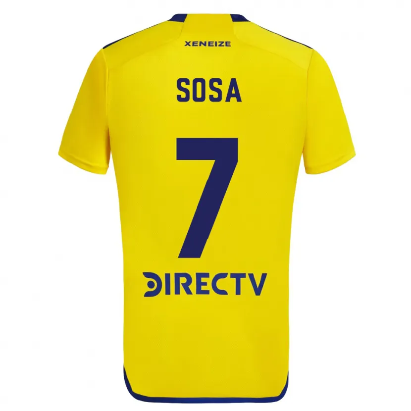 Danxen Kid Elián Sosa #7 Yellow Blue Away Jersey 2024/25 T-Shirt