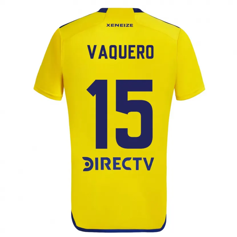 Danxen Kid Iván Vaquero #15 Yellow Blue Away Jersey 2024/25 T-Shirt