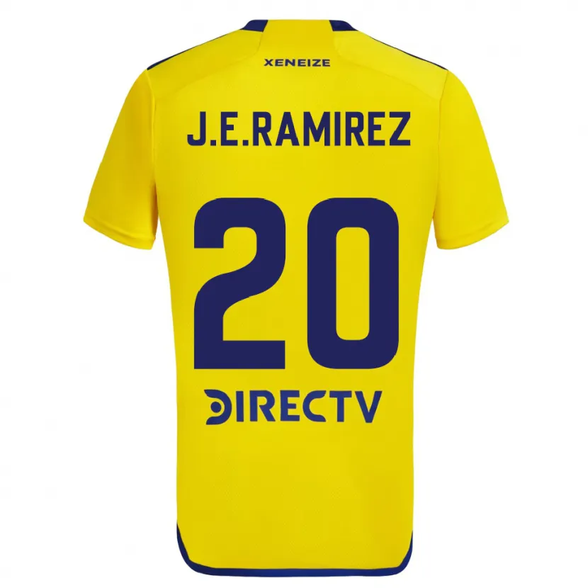 Danxen Kid Juan Edgardo Ramirez #20 Yellow Blue Away Jersey 2024/25 T-Shirt