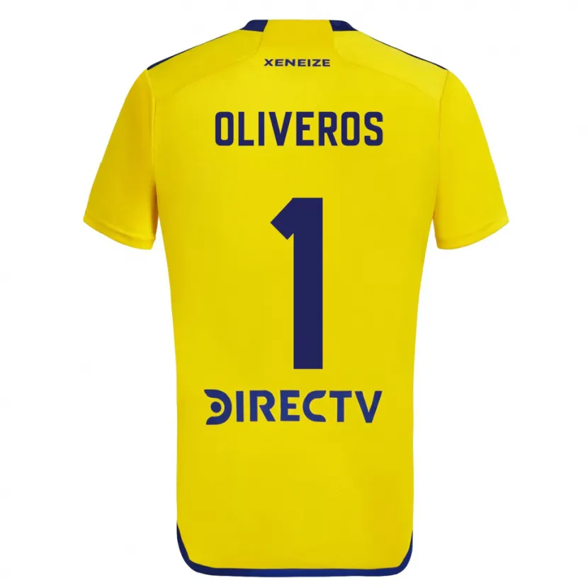 Danxen Kid Laurina Oliveros #1 Yellow Blue Away Jersey 2024/25 T-Shirt