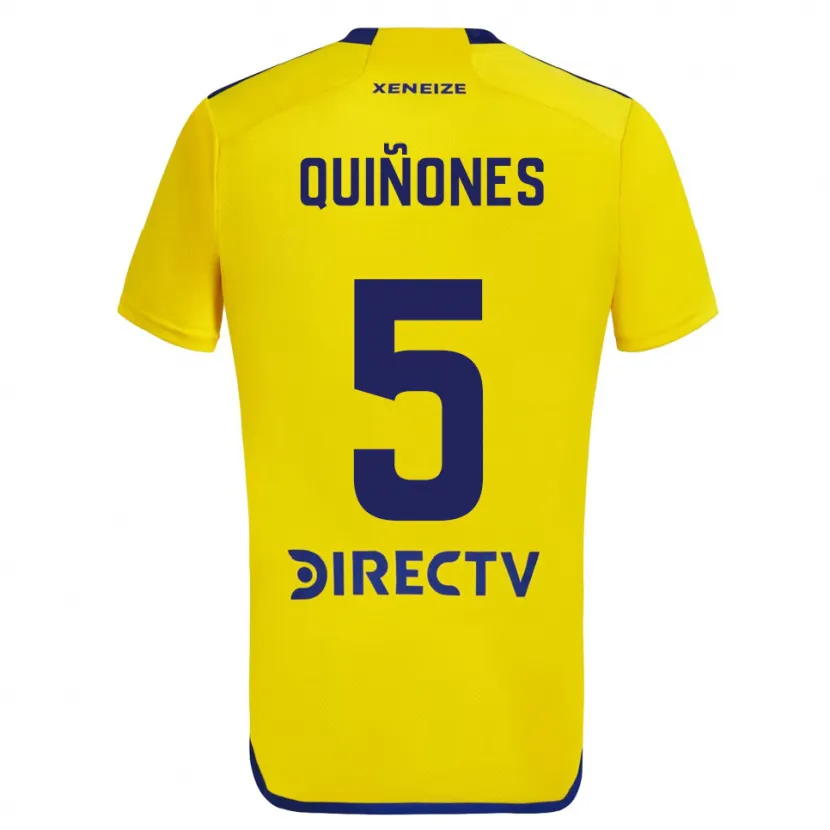 Danxen Kid Florencia Quiñones #5 Yellow Blue Away Jersey 2024/25 T-Shirt