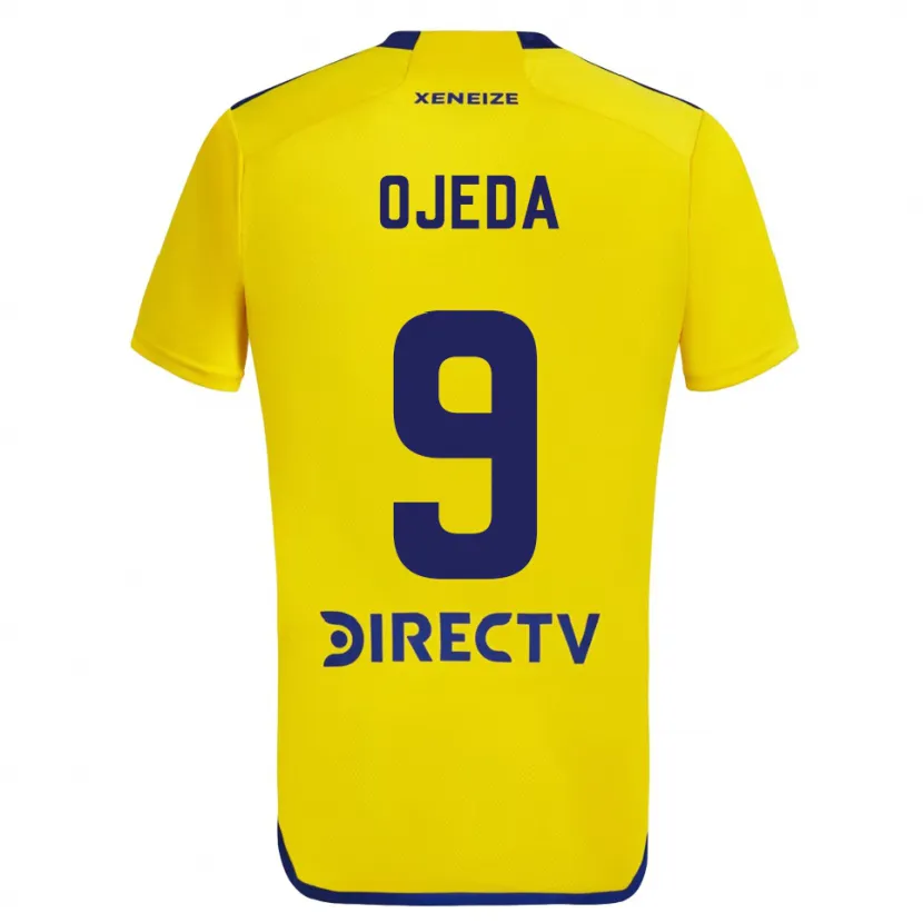 Danxen Kid Andrea Ojeda #9 Yellow Blue Away Jersey 2024/25 T-Shirt