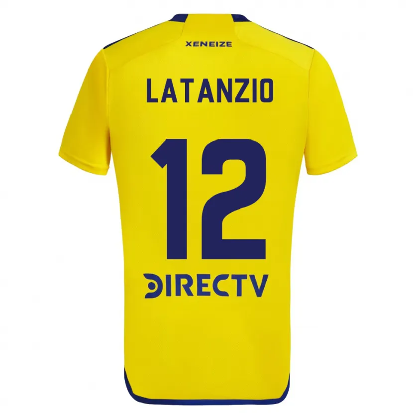 Danxen Kid Florencia Latanzio #12 Yellow Blue Away Jersey 2024/25 T-Shirt