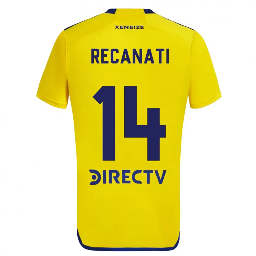 Danxen Kid Bianca Recanati #14 Yellow Blue Away Jersey 2024/25 T-Shirt