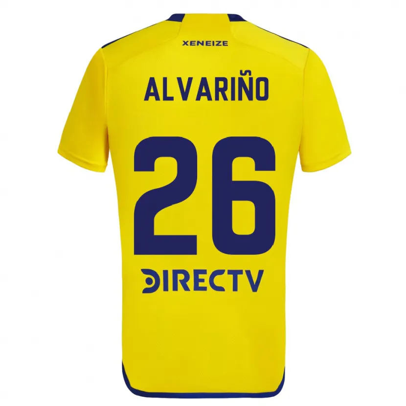 Danxen Kid Alexis Alvariño #26 Yellow Blue Away Jersey 2024/25 T-Shirt