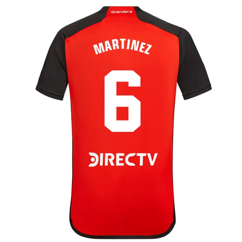 Danxen Kid David Martínez #6 Red Black White Away Jersey 2024/25 T-Shirt