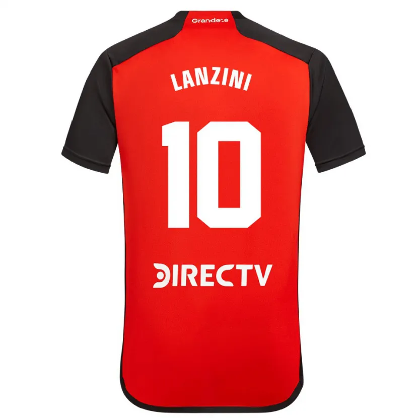 Danxen Kid Manuel Lanzini #10 Red Black White Away Jersey 2024/25 T-Shirt