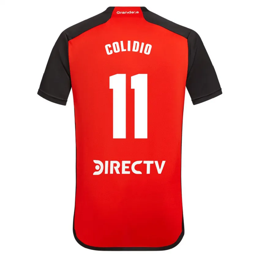 Danxen Kid Facundo Colidio #11 Red Black White Away Jersey 2024/25 T-Shirt