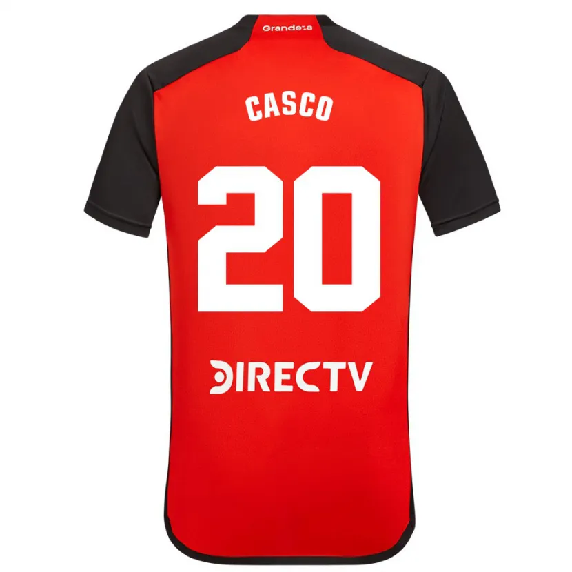 Danxen Kid Milton Casco #20 Red Black White Away Jersey 2024/25 T-Shirt