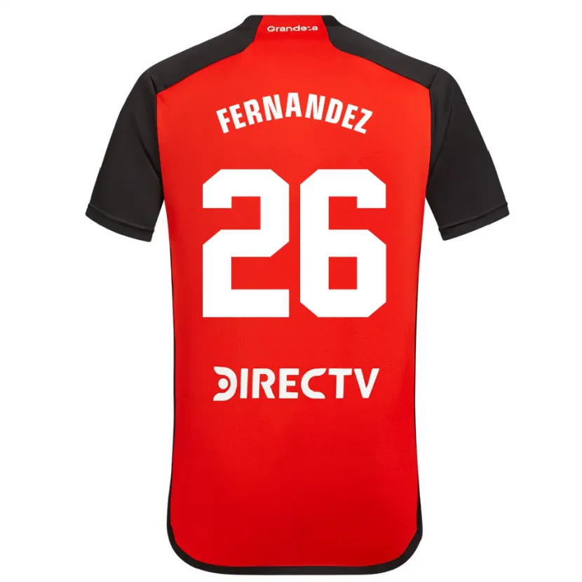 Danxen Kid Nacho Fernández #26 Red Black White Away Jersey 2024/25 T-Shirt