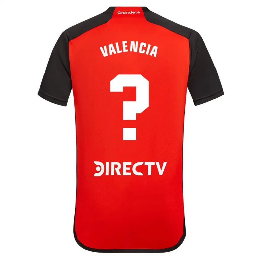 Danxen Kid Oswaldo Valencia #0 Red Black White Away Jersey 2024/25 T-Shirt