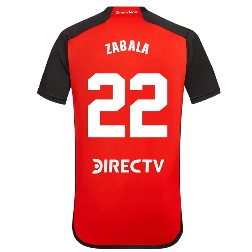 Danxen Kid Daniel Zabala #22 Red Black White Away Jersey 2024/25 T-Shirt