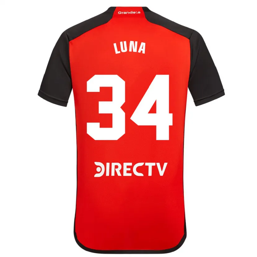 Danxen Kid Jonás Luna #34 Red Black White Away Jersey 2024/25 T-Shirt