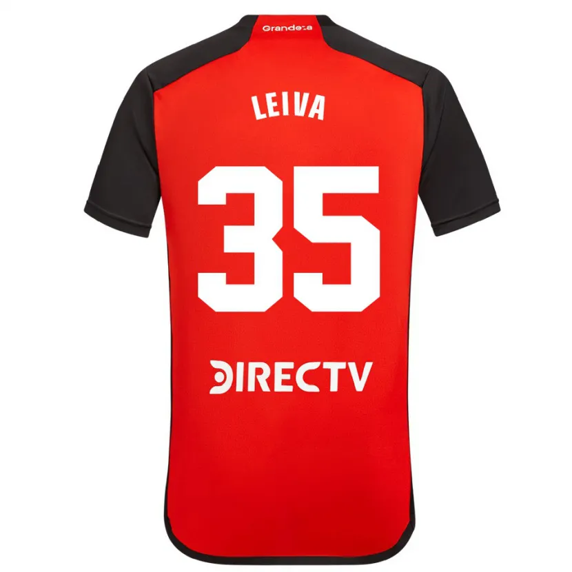 Danxen Kid Tobías Leiva #35 Red Black White Away Jersey 2024/25 T-Shirt