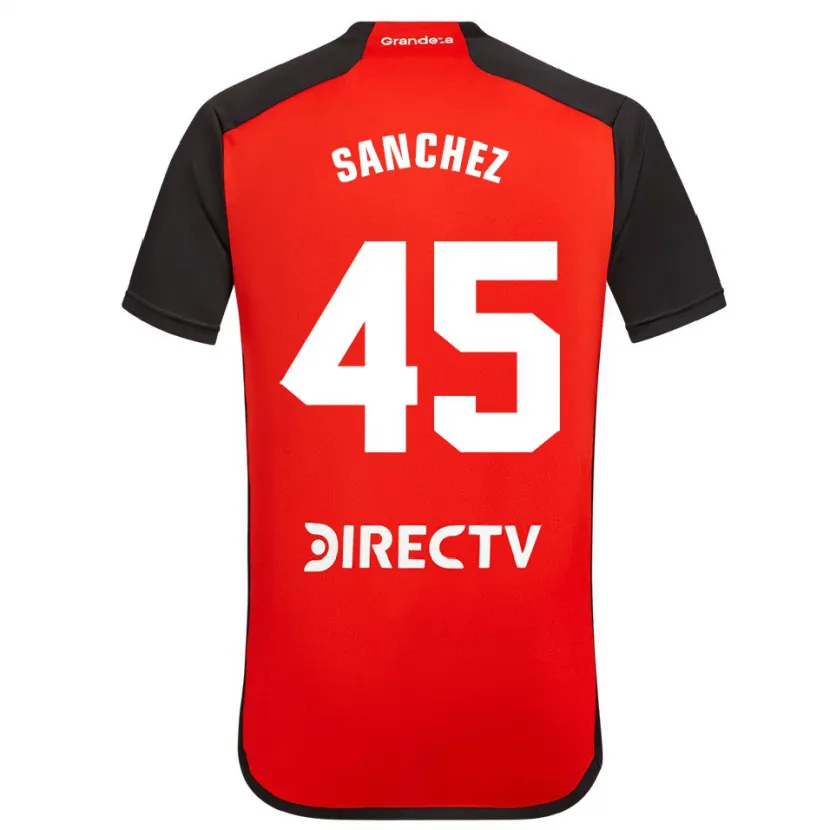 Danxen Kid Sebastián Sánchez #45 Red Black White Away Jersey 2024/25 T-Shirt