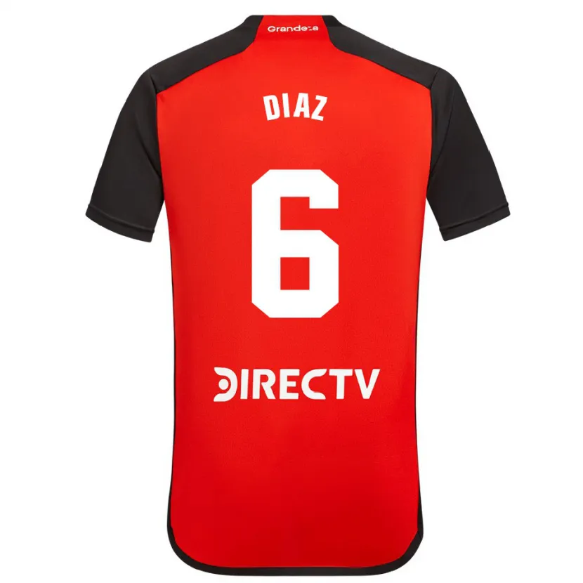 Danxen Kid Milagros Díaz #6 Red Black White Away Jersey 2024/25 T-Shirt