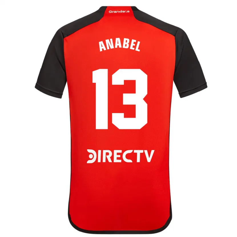 Danxen Kid Giuliana Anabel González Ranzuglia #13 Red Black White Away Jersey 2024/25 T-Shirt