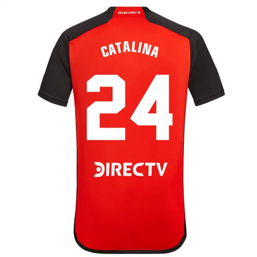 Danxen Kid Catalina Julia Primo #24 Red Black White Away Jersey 2024/25 T-Shirt