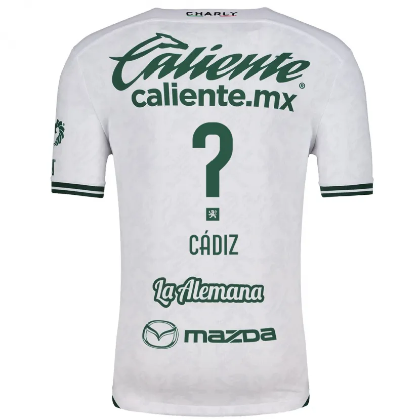 Danxen Kid Jhonder Cádiz #0 White Green Away Jersey 2024/25 T-Shirt