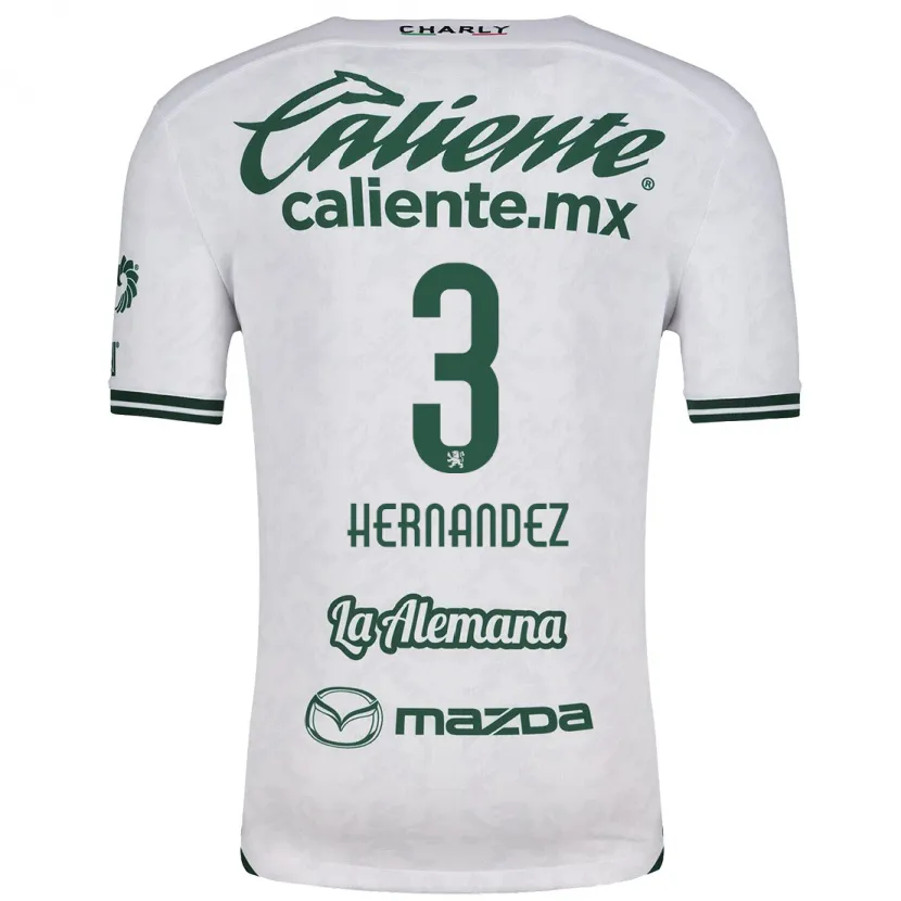 Danxen Kid Pedro Hernández #3 White Green Away Jersey 2024/25 T-Shirt