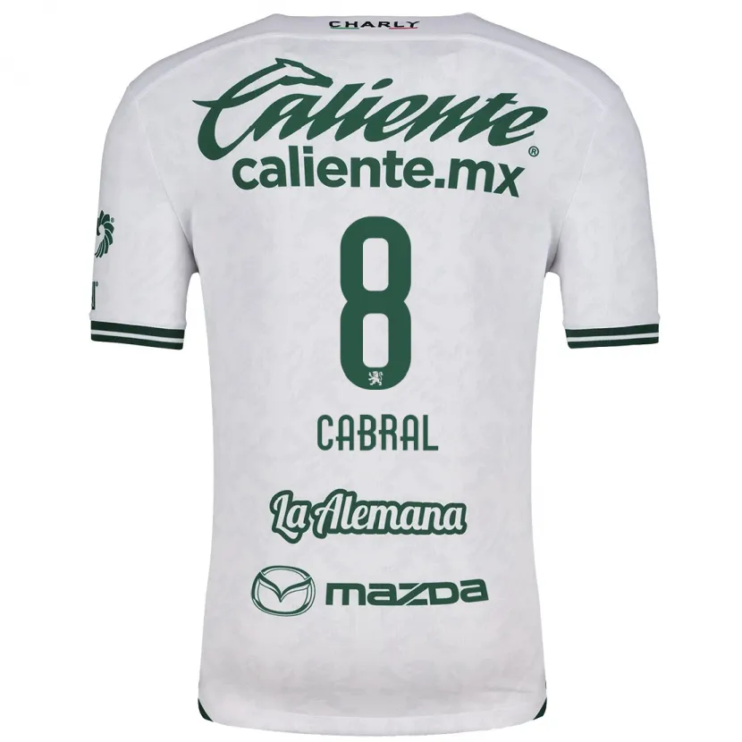 Danxen Kid Luciano Cabral #8 White Green Away Jersey 2024/25 T-Shirt