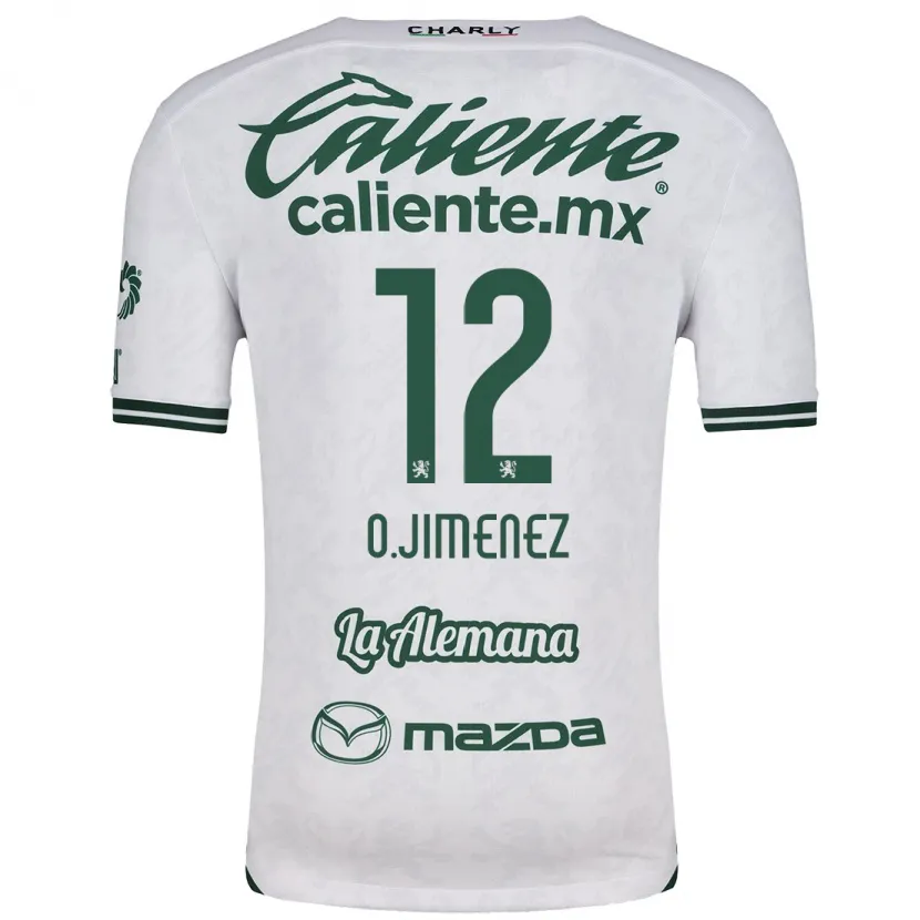 Danxen Kid Óscar Jiménez #12 White Green Away Jersey 2024/25 T-Shirt