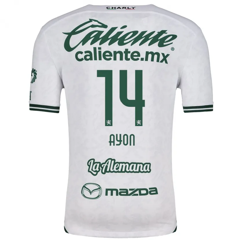 Danxen Kid Ettson Ayón #14 White Green Away Jersey 2024/25 T-Shirt