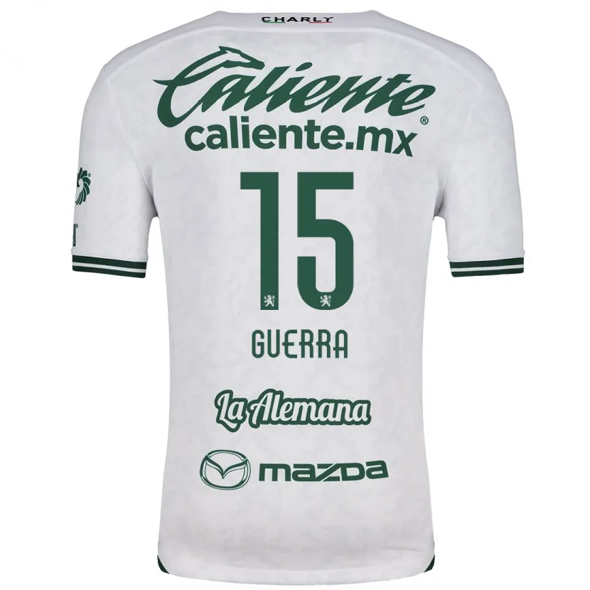 Danxen Kid Edgar Guerra #15 White Green Away Jersey 2024/25 T-Shirt