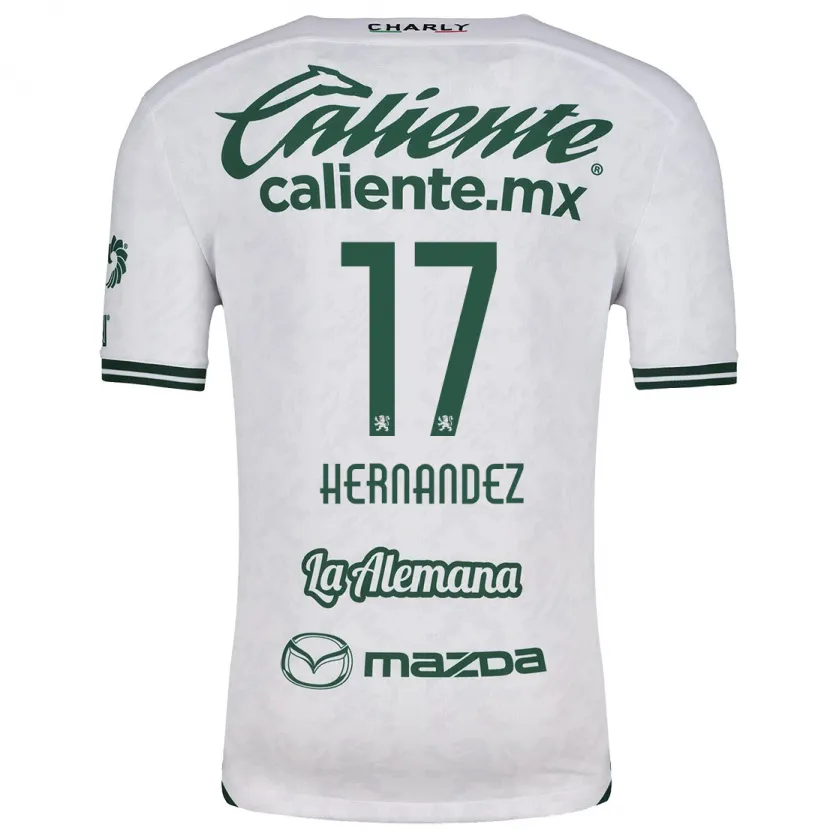 Danxen Kid Daniel Hernández #17 White Green Away Jersey 2024/25 T-Shirt