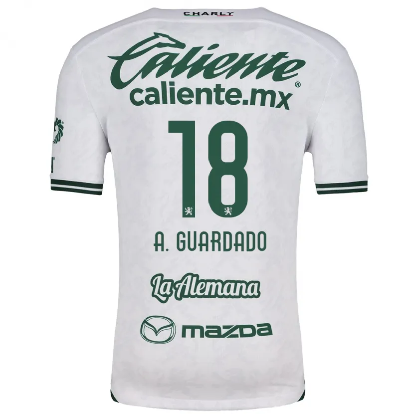 Danxen Kid Andrés Guardado #18 White Green Away Jersey 2024/25 T-Shirt