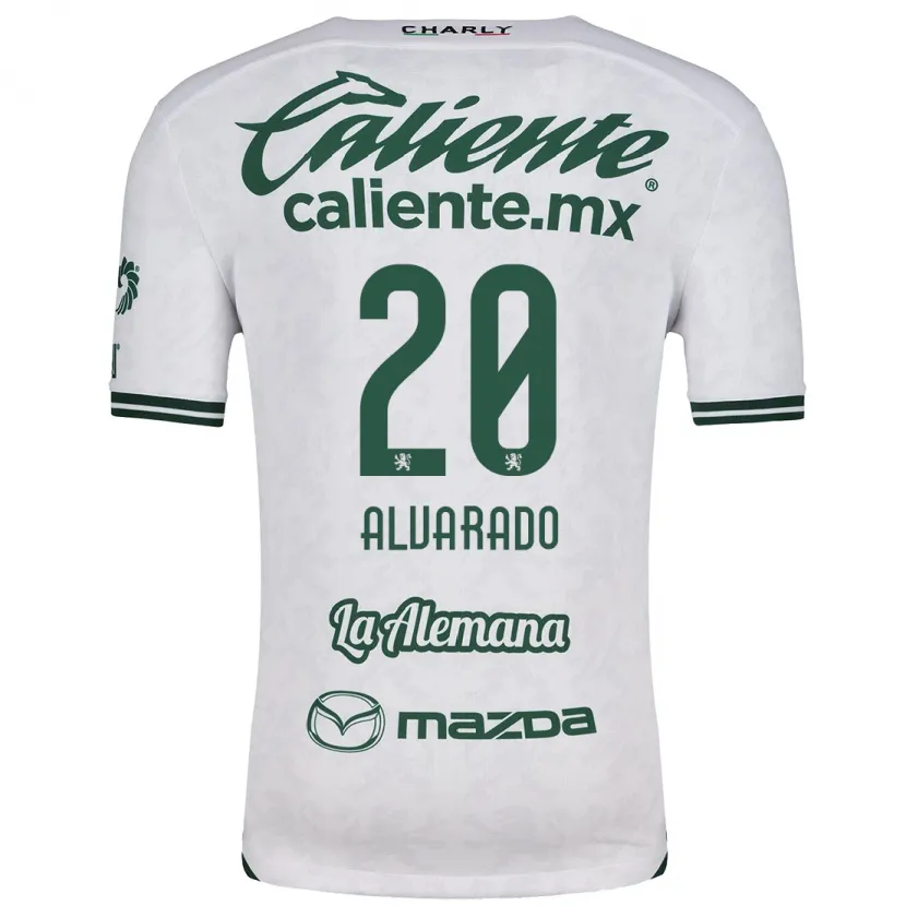 Danxen Kid Alfonso Alvarado #20 White Green Away Jersey 2024/25 T-Shirt