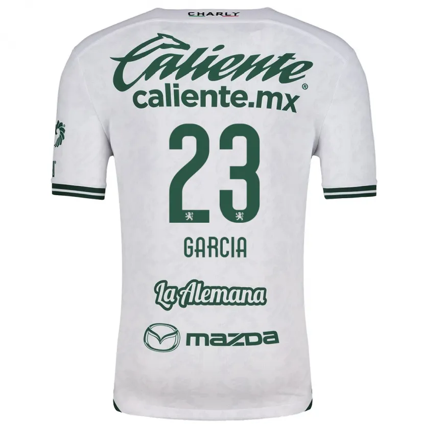 Danxen Kid Óscar García #23 White Green Away Jersey 2024/25 T-Shirt