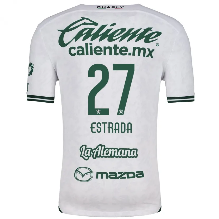 Danxen Kid Ángel Estrada #27 White Green Away Jersey 2024/25 T-Shirt