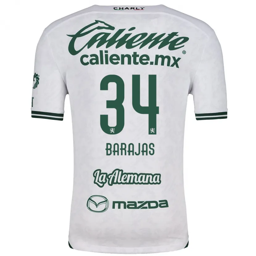 Danxen Kid Víctor Barajas #34 White Green Away Jersey 2024/25 T-Shirt