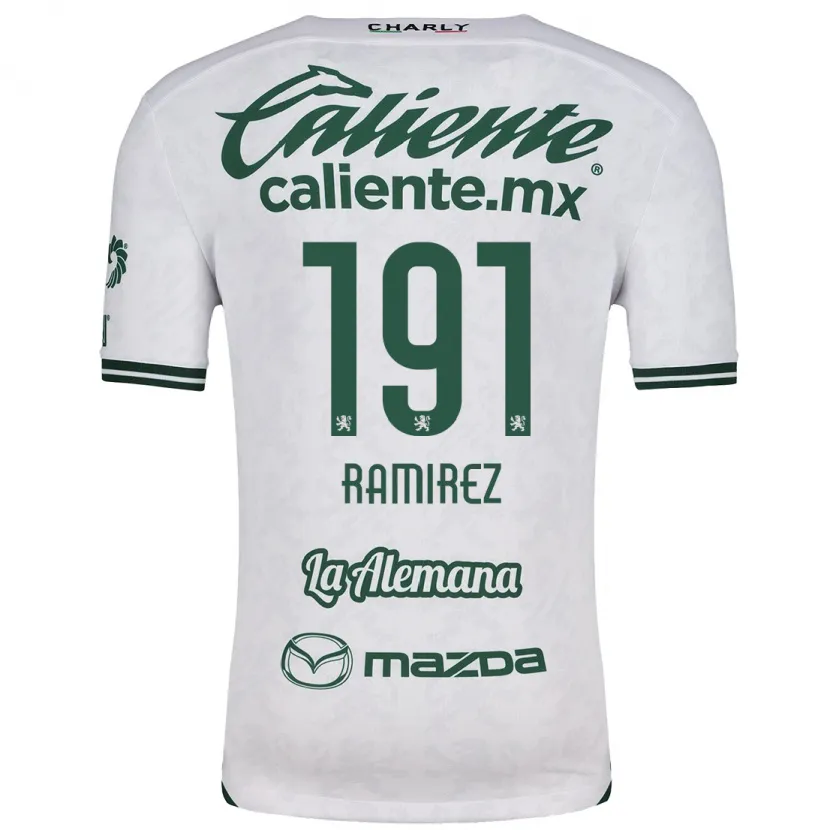 Danxen Kid Ian Ramírez #191 White Green Away Jersey 2024/25 T-Shirt