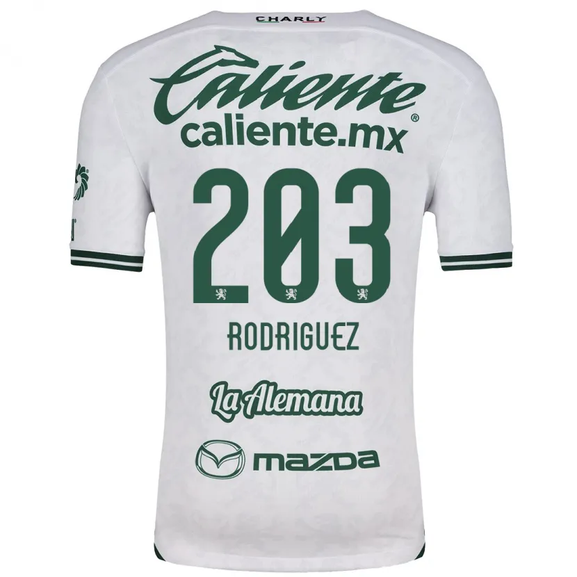 Danxen Kid César Rodríguez #203 White Green Away Jersey 2024/25 T-Shirt