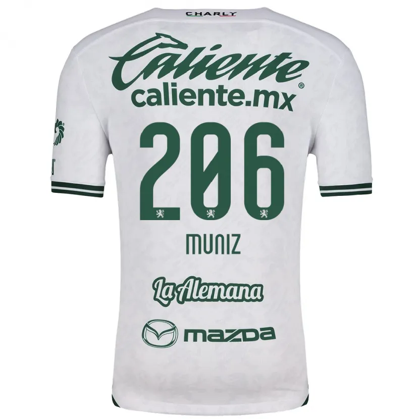 Danxen Kid Isaác Muñíz #206 White Green Away Jersey 2024/25 T-Shirt