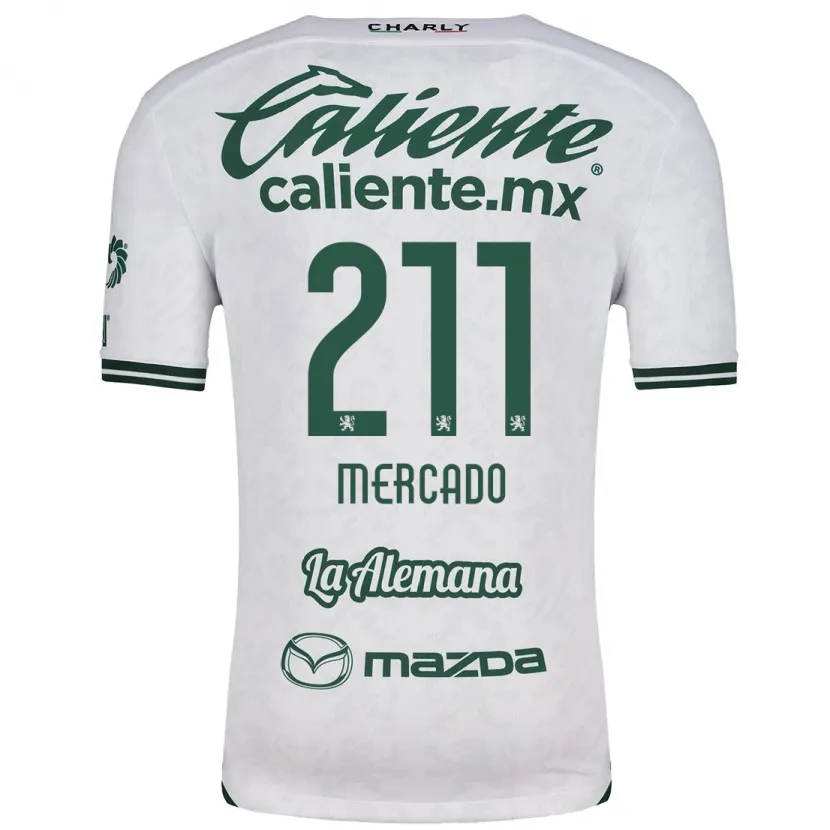 Danxen Kid Diego Mercado #211 White Green Away Jersey 2024/25 T-Shirt