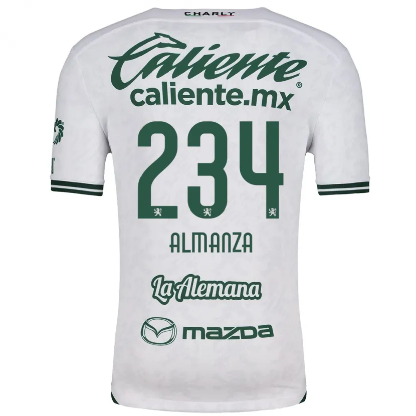 Danxen Kid Román Almanza #234 White Green Away Jersey 2024/25 T-Shirt