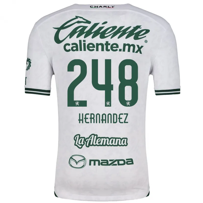 Danxen Kid Fernando Hernández #248 White Green Away Jersey 2024/25 T-Shirt