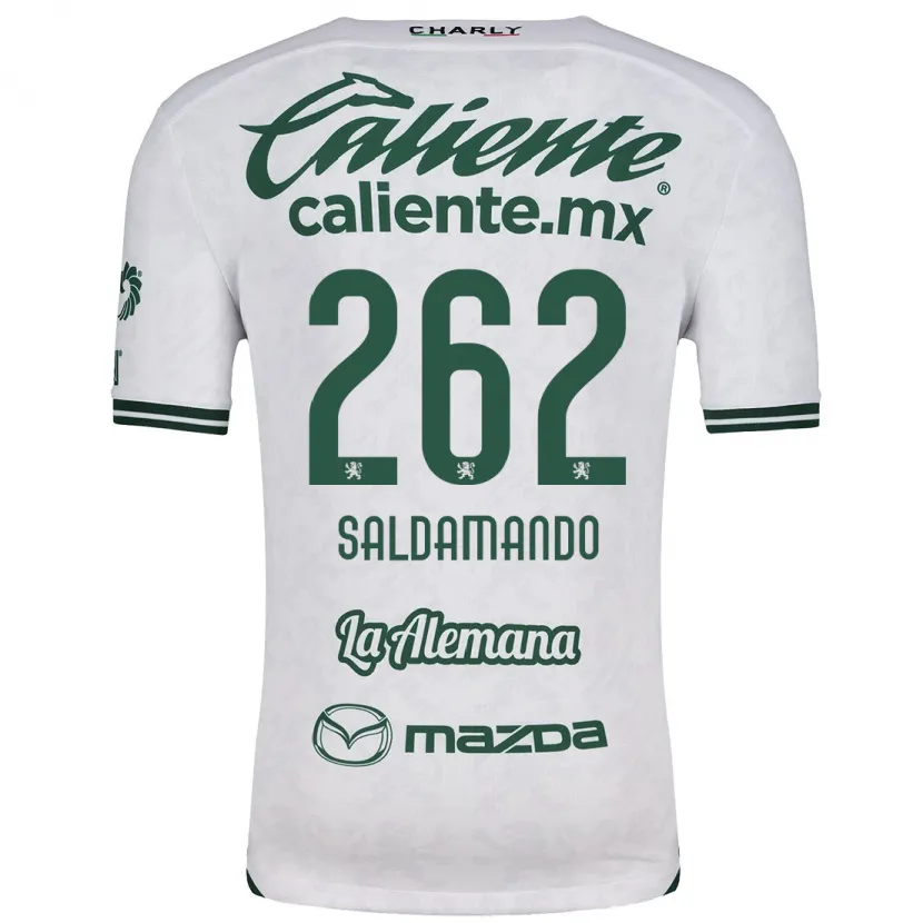 Danxen Kid José Saldamando #262 White Green Away Jersey 2024/25 T-Shirt