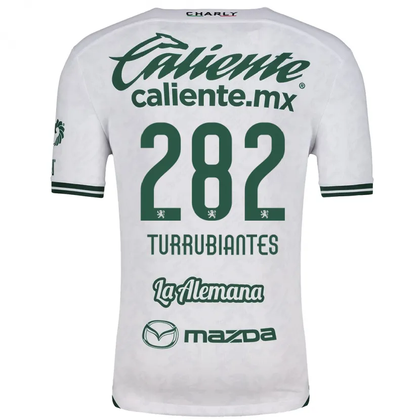 Danxen Kid Abdon Turrubiantes #282 White Green Away Jersey 2024/25 T-Shirt