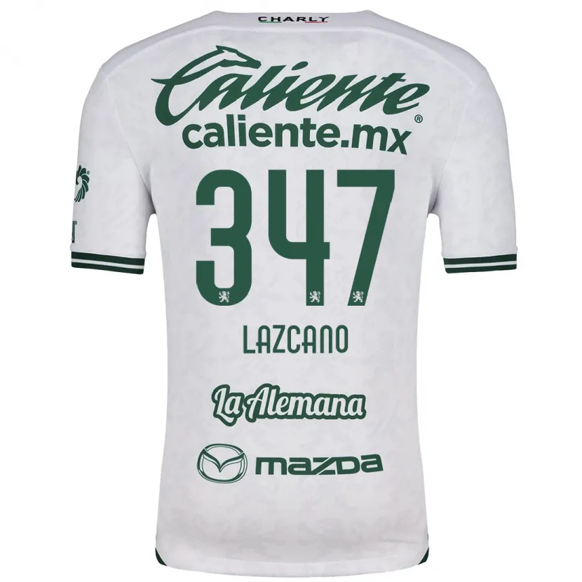 Danxen Kid Evan Lazcano #347 White Green Away Jersey 2024/25 T-Shirt