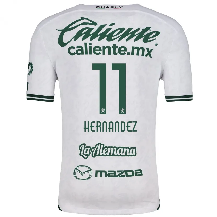 Danxen Kid Elías Hernández #11 White Green Away Jersey 2024/25 T-Shirt