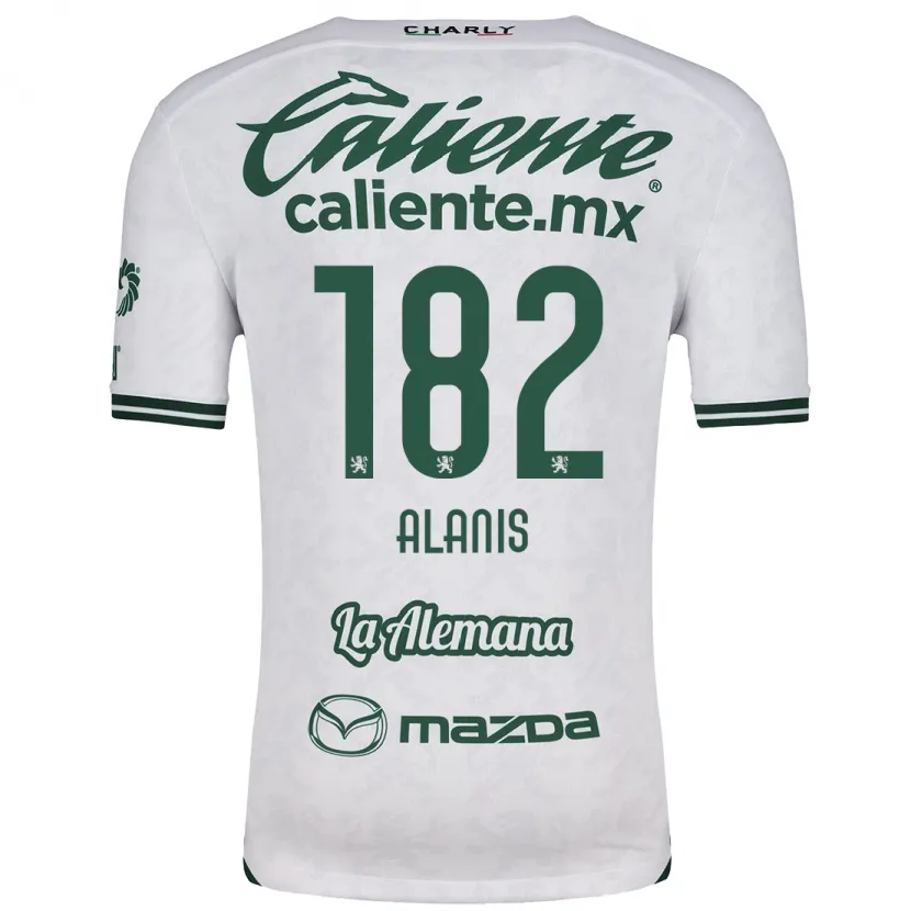 Danxen Kid Alejandro Alanís #182 White Green Away Jersey 2024/25 T-Shirt