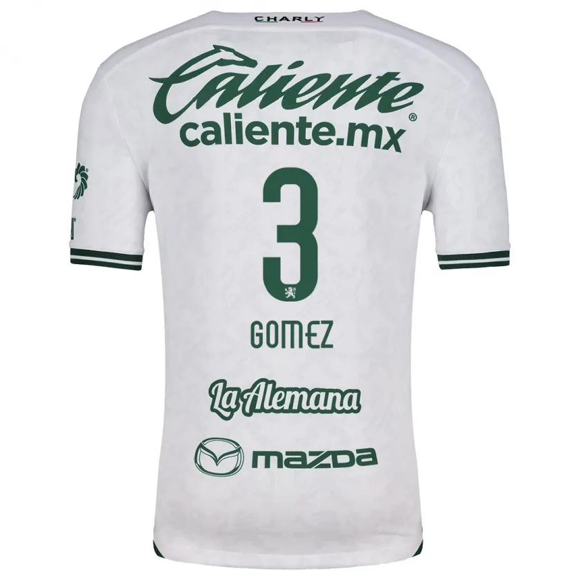 Danxen Kid Karen Gómez #3 White Green Away Jersey 2024/25 T-Shirt