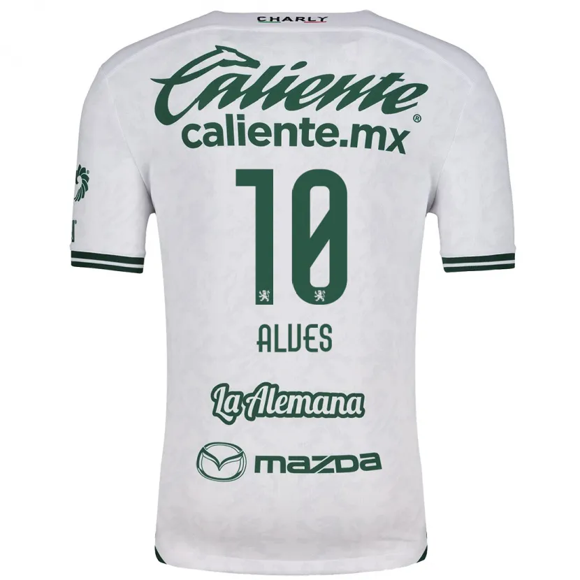 Danxen Kid Maria Alves #10 White Green Away Jersey 2024/25 T-Shirt