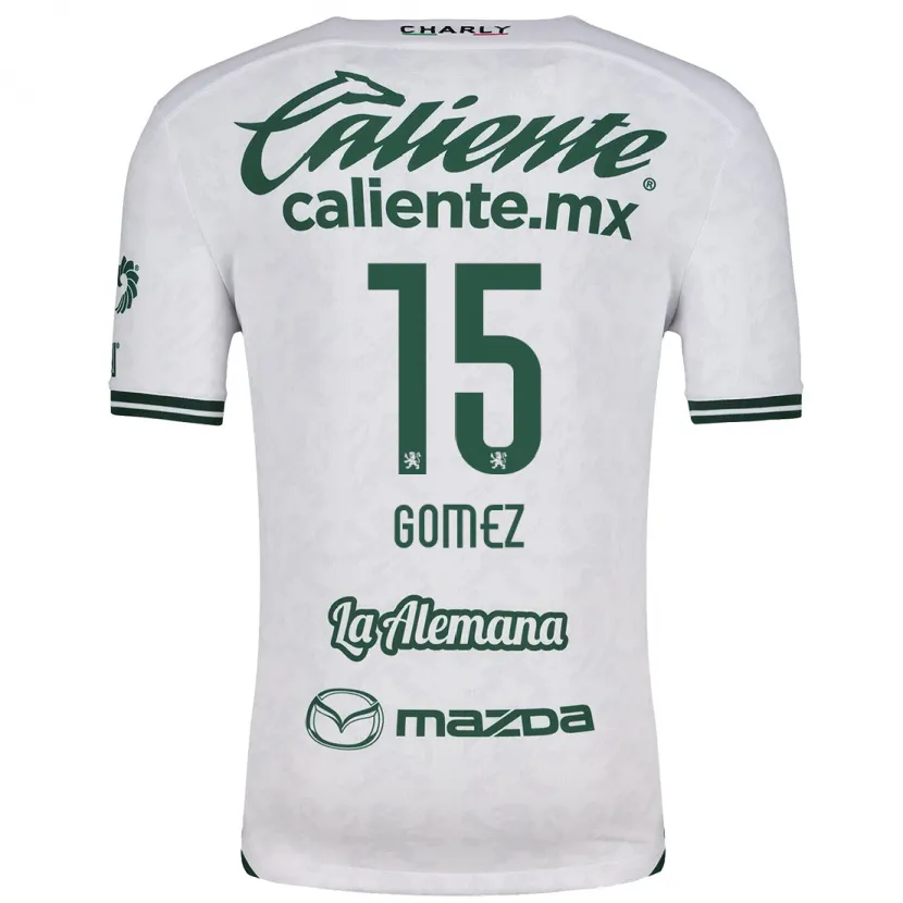 Danxen Kid Paulina Gómez #15 White Green Away Jersey 2024/25 T-Shirt