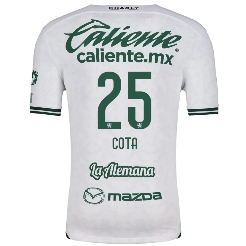 Danxen Kid Renatta Cota #25 White Green Away Jersey 2024/25 T-Shirt